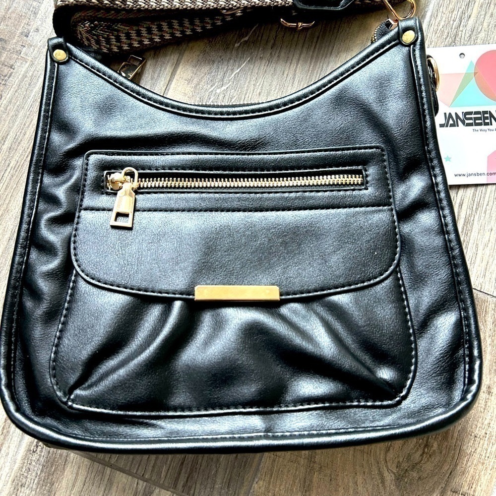 JANSBEN Vegan Leather Crossbody Bag - Picture 2 of 4